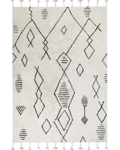 Dywan KEBIR Złamana biel 160 x 230 cm Bawełna