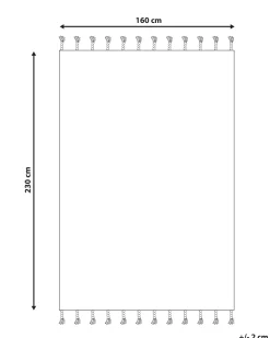 Dywan KEBIR Złamana biel 160 x 230 cm Bawełna