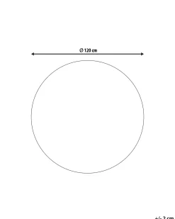 Dywan KERTE Ciemnoszary ø 120 cm