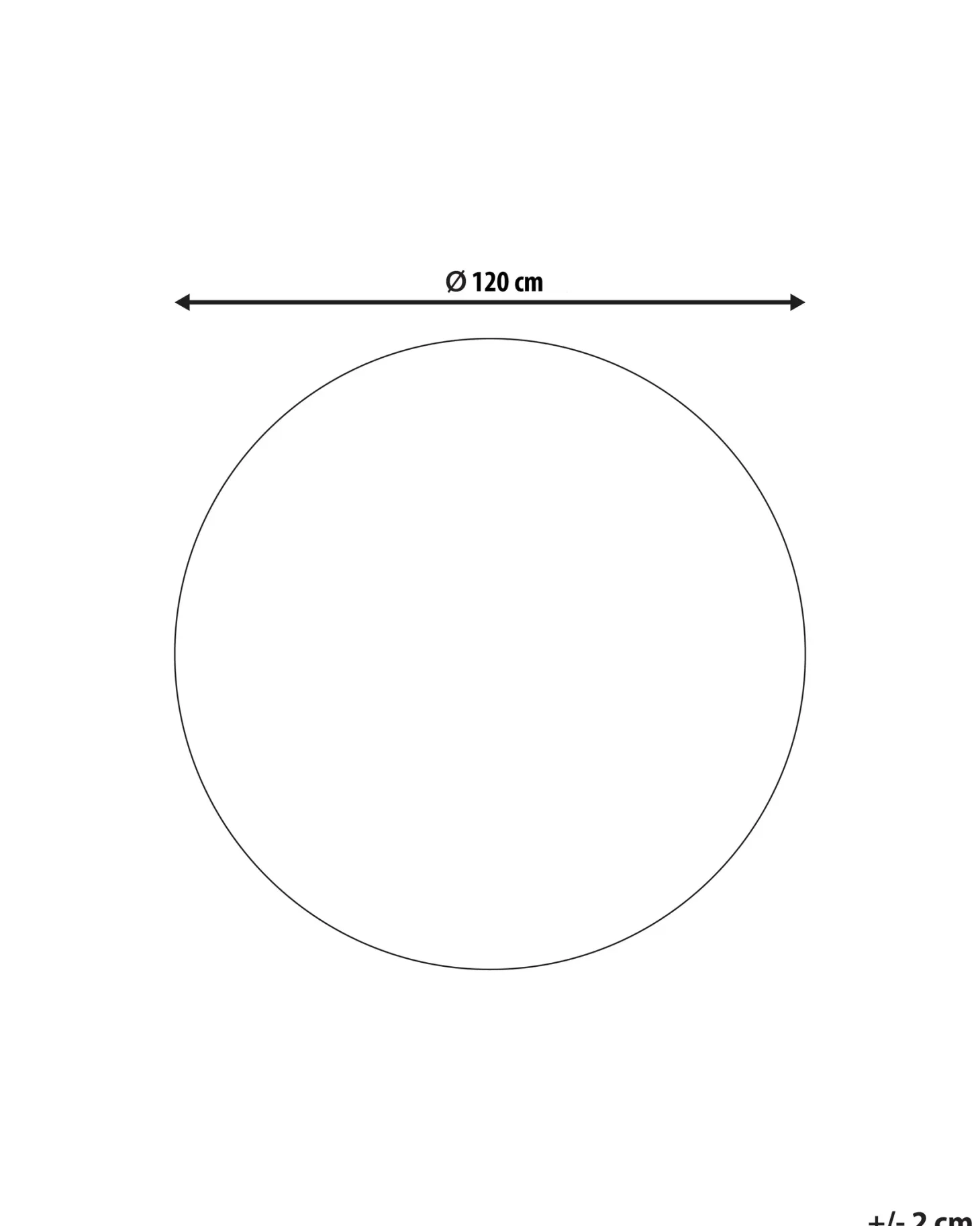 Dywan KERTE Ciemnoszary ø 120 cm