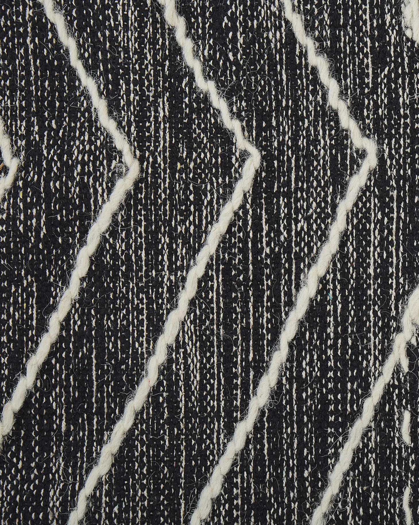 Dywan KHENIFRA Czarny 160 x 230 cm Bawełna