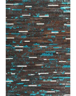 Dywan KISIR Ciemnobrązowy 160 x 230 cm Skóra naturalna
