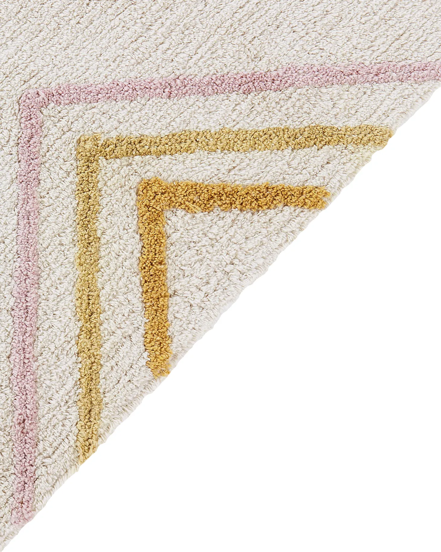 Dywan LASHE Złamana biel 140 x 200 cm Bawełna