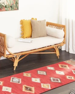 Dywan LORUT Kolorowy 80 x 300 cm Bawełna Kilim