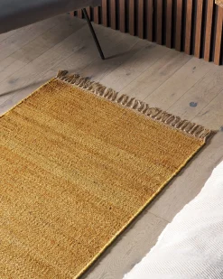 Dywan LUNIA Musztardowy 80 x 150 cm Juta