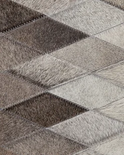 Dywan MALDAN Beżowy 160 x 230 cm Skóra naturalna