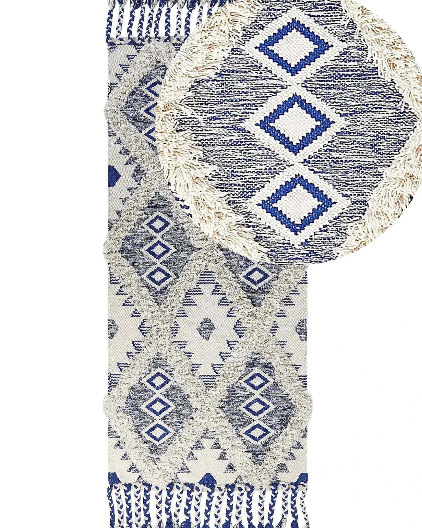 Outlet Dywan MANAVGAT Jasnobeżowy Bawełna Chodniki|Chodniki