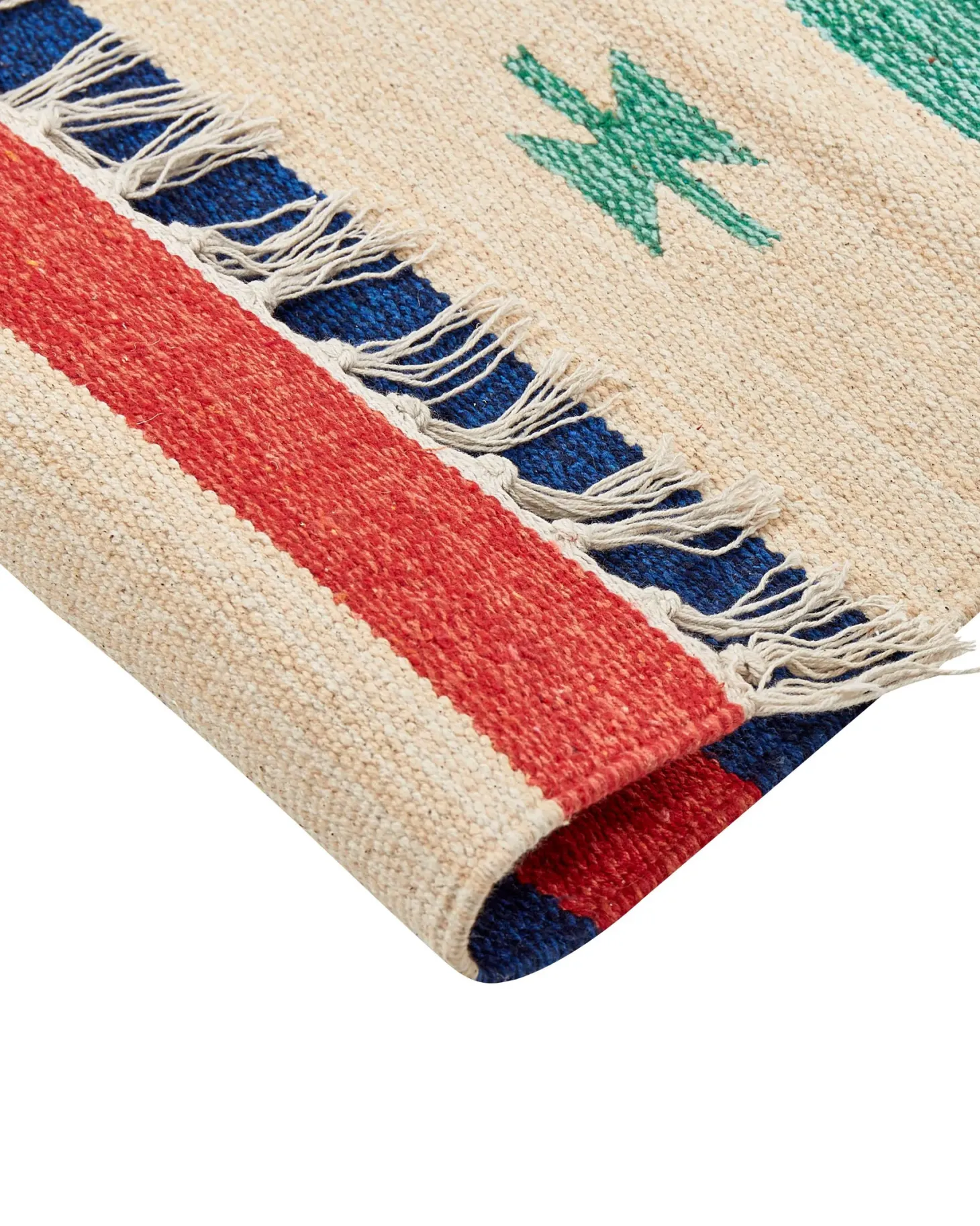 Dywan MARGARA Kolorowy 140 x 200 cm Bawełna Kilim