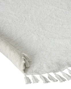 Dywan MITSOBI Biały ø 120 cm Bawełna
