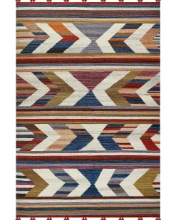 Dywan MRGASHAT Kolorowy 200 x 300 cm Wełna Kilim