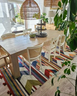 Dywan MRGASHAT Kolorowy 200 x 300 cm Wełna Kilim