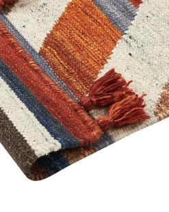 Dywan MRGASHAT Kolorowy 200 x 300 cm Wełna Kilim