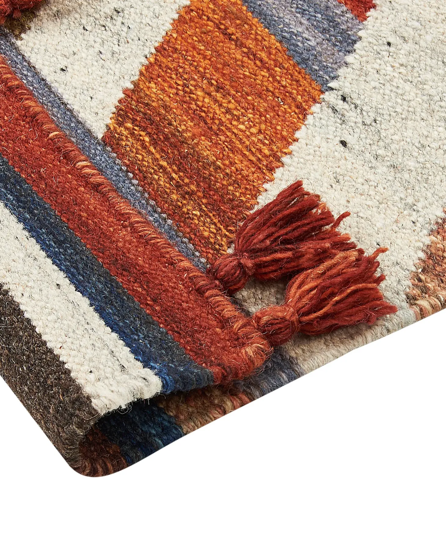 Dywan MRGASHAT Kolorowy 200 x 300 cm Wełna Kilim
