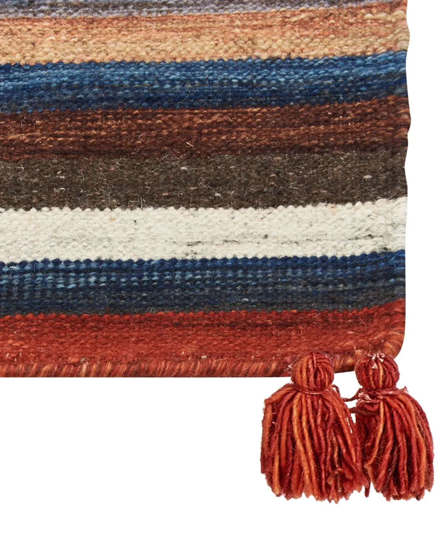 Dywan MRGASHAT Kolorowy 200 x 300 cm Wełna Kilim
