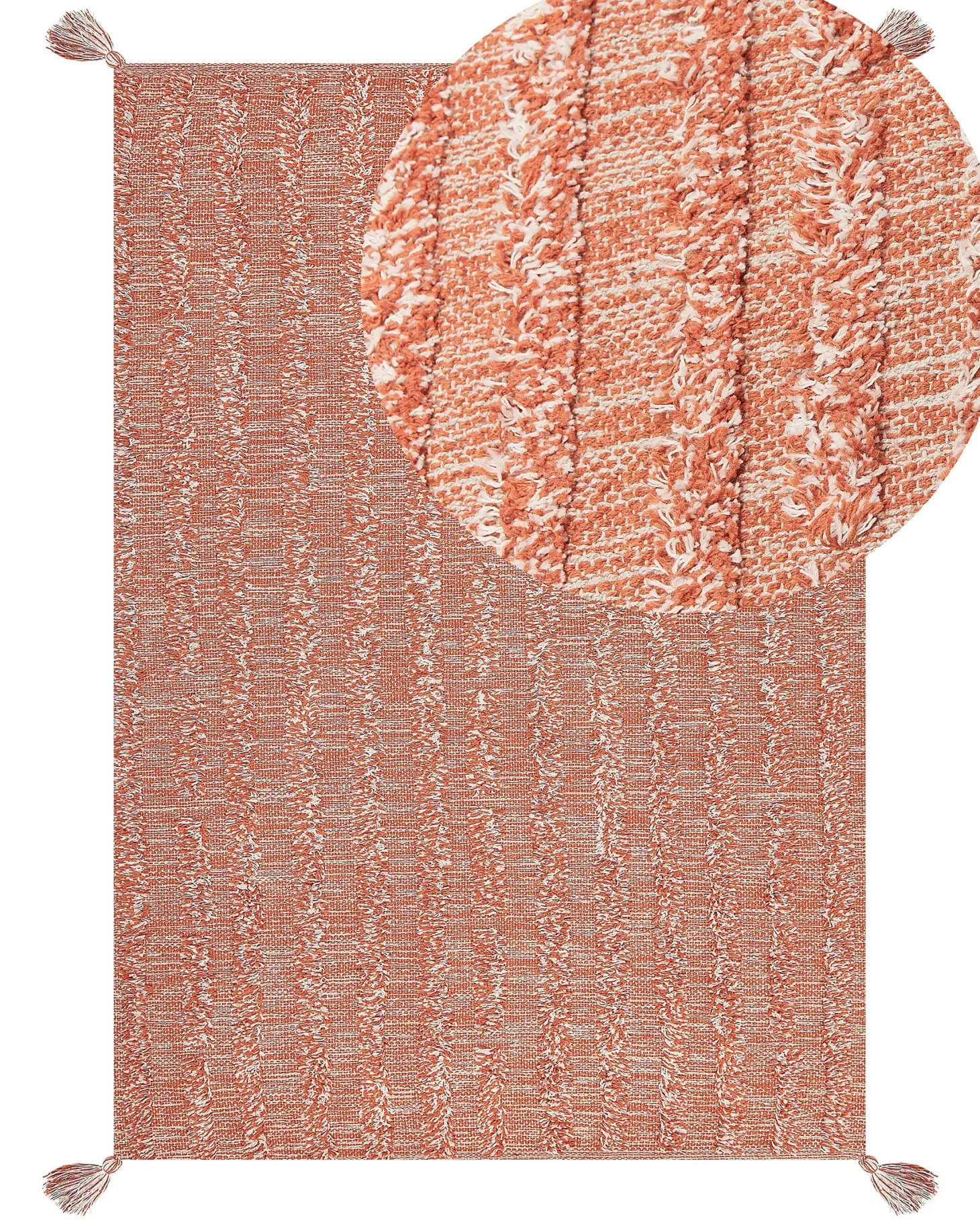 Dywan MUGLA Pomarańczowy 160 x 230 cm Bawełna