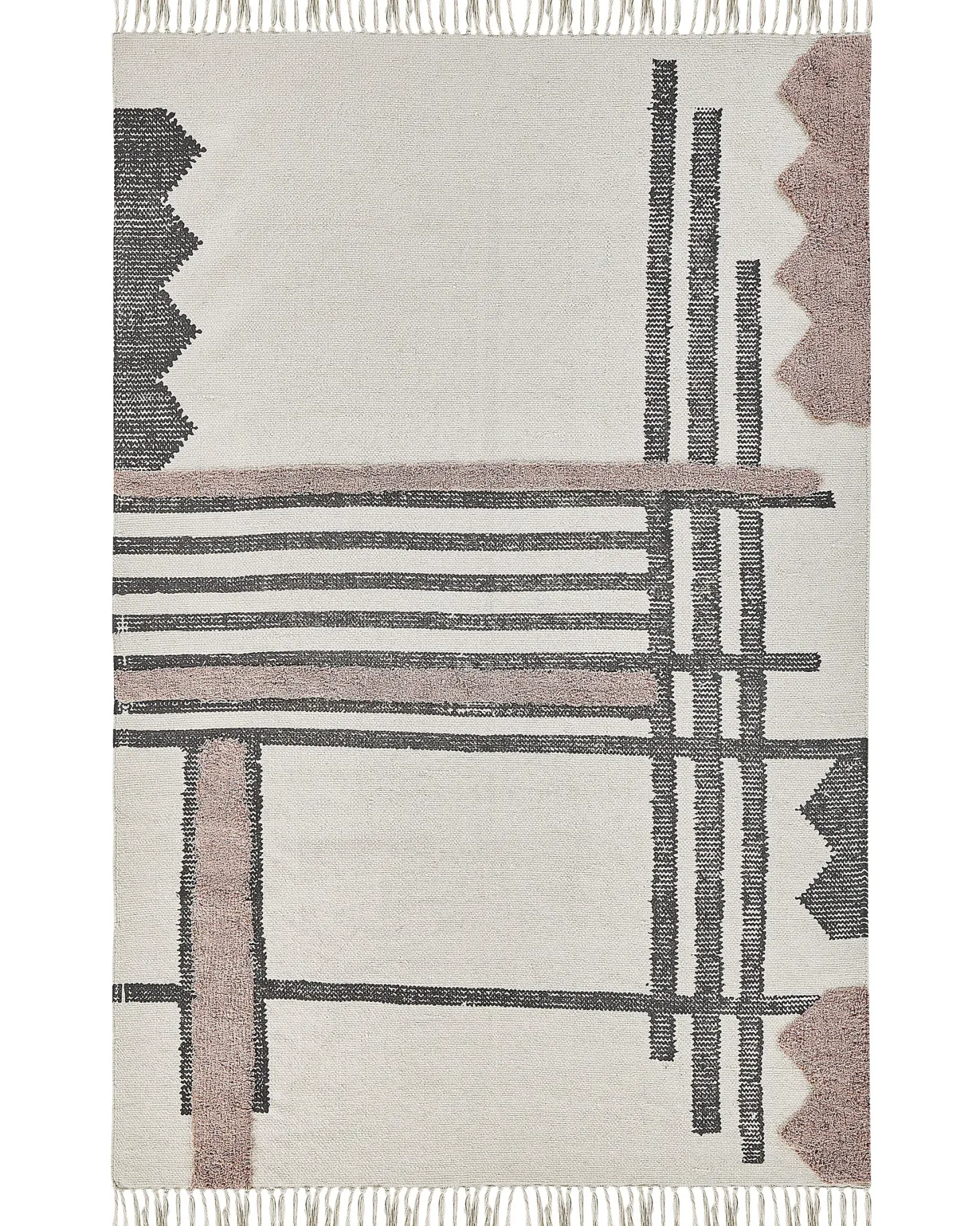 Dywan MURADIYE Beżowy 160 x 230 cm Bawełna