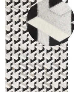 Dywan NARMAN Szary 160 x 230 cm Skóra naturalna