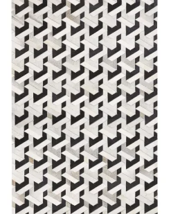 Dywan NARMAN Szary 160 x 230 cm Skóra naturalna