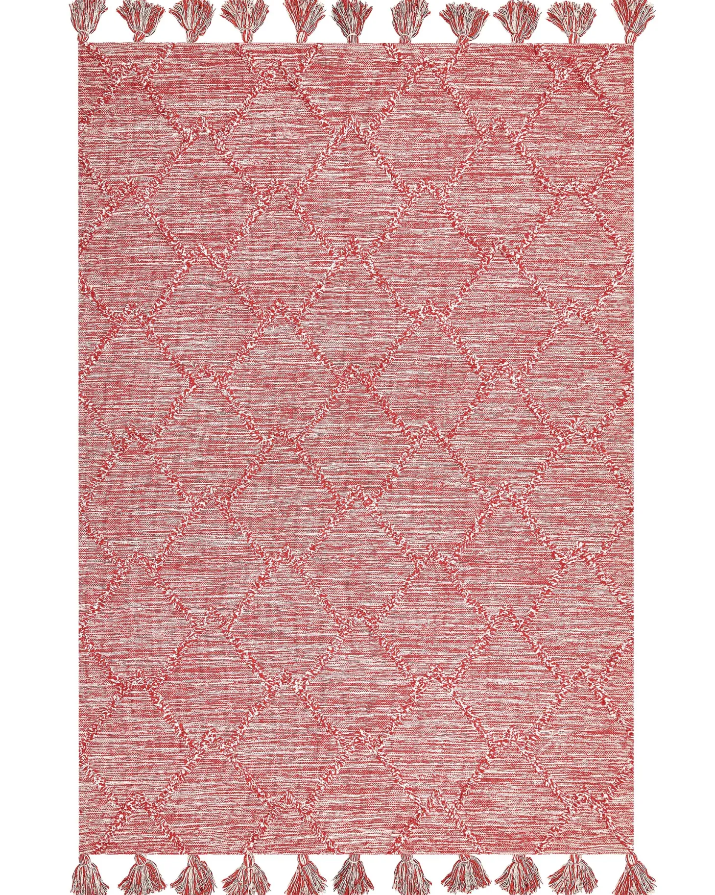 Dywan NIGDE Czerwony 160 x 230 cm Bawełna