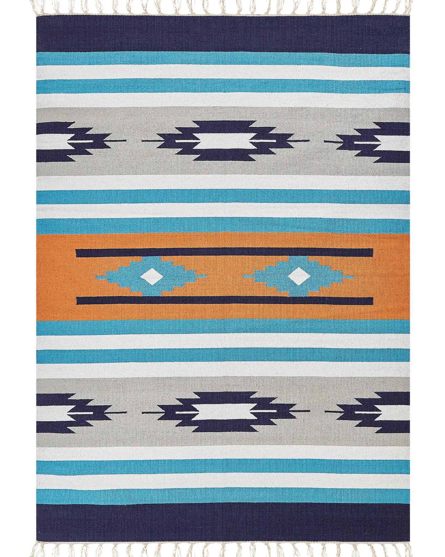Dywan NORATUS Kolorowy 200 x 300 cm Bawełna Kilim