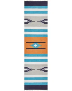 Outlet Dywan NORATUS Kolorowy Bawełna Kilim Chodniki|Chodniki