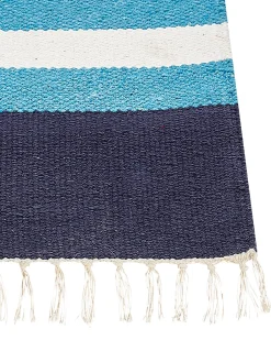 Outlet Dywan NORATUS Kolorowy Bawełna Kilim Chodniki|Chodniki