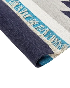 Outlet Dywan NORATUS Kolorowy Bawełna Kilim Chodniki|Chodniki