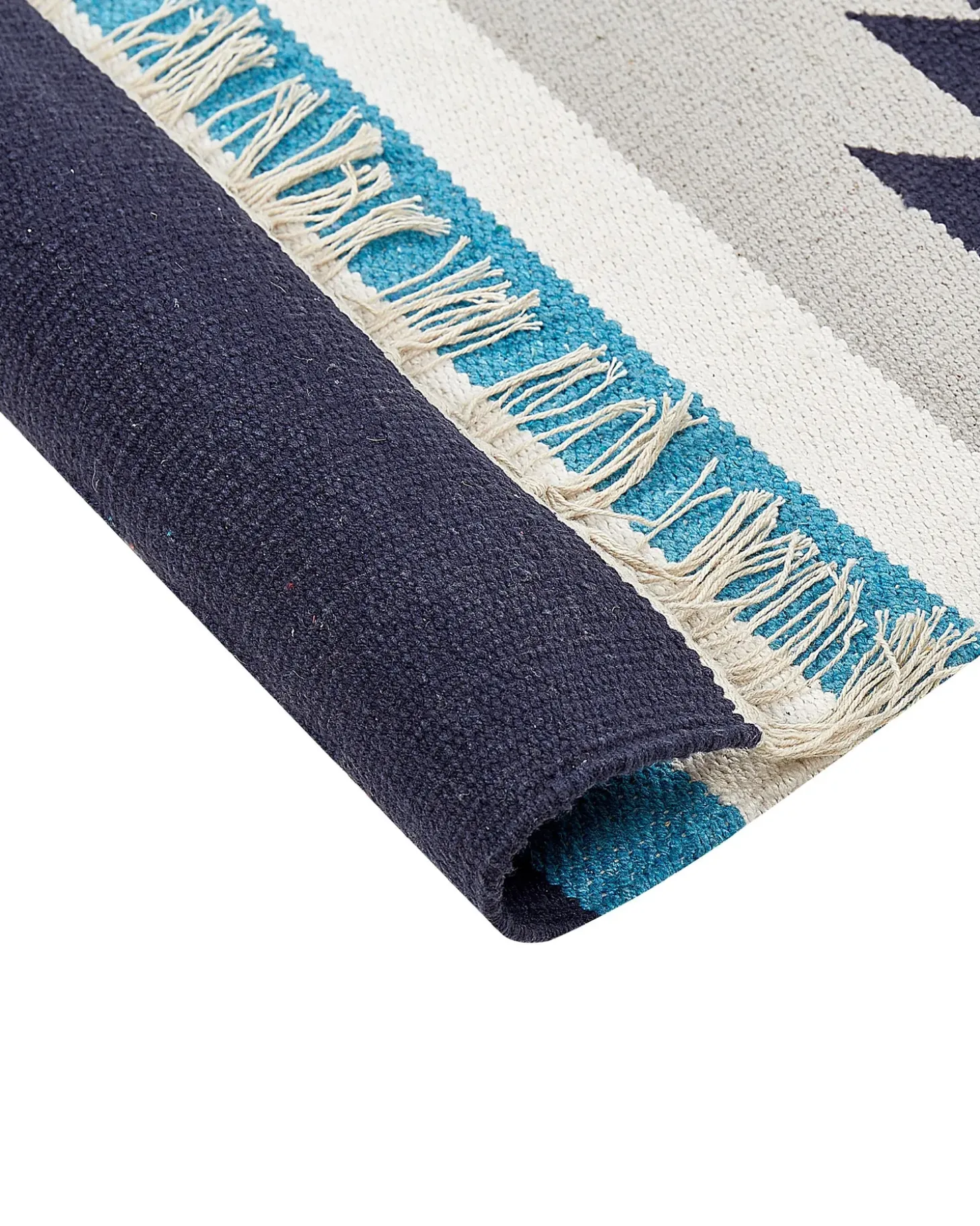 Outlet Dywan NORATUS Kolorowy Bawełna Kilim Chodniki|Chodniki