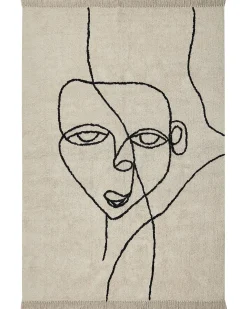 Dywan NURU Jasnobeżowy 160 x 230 cm Bawełna