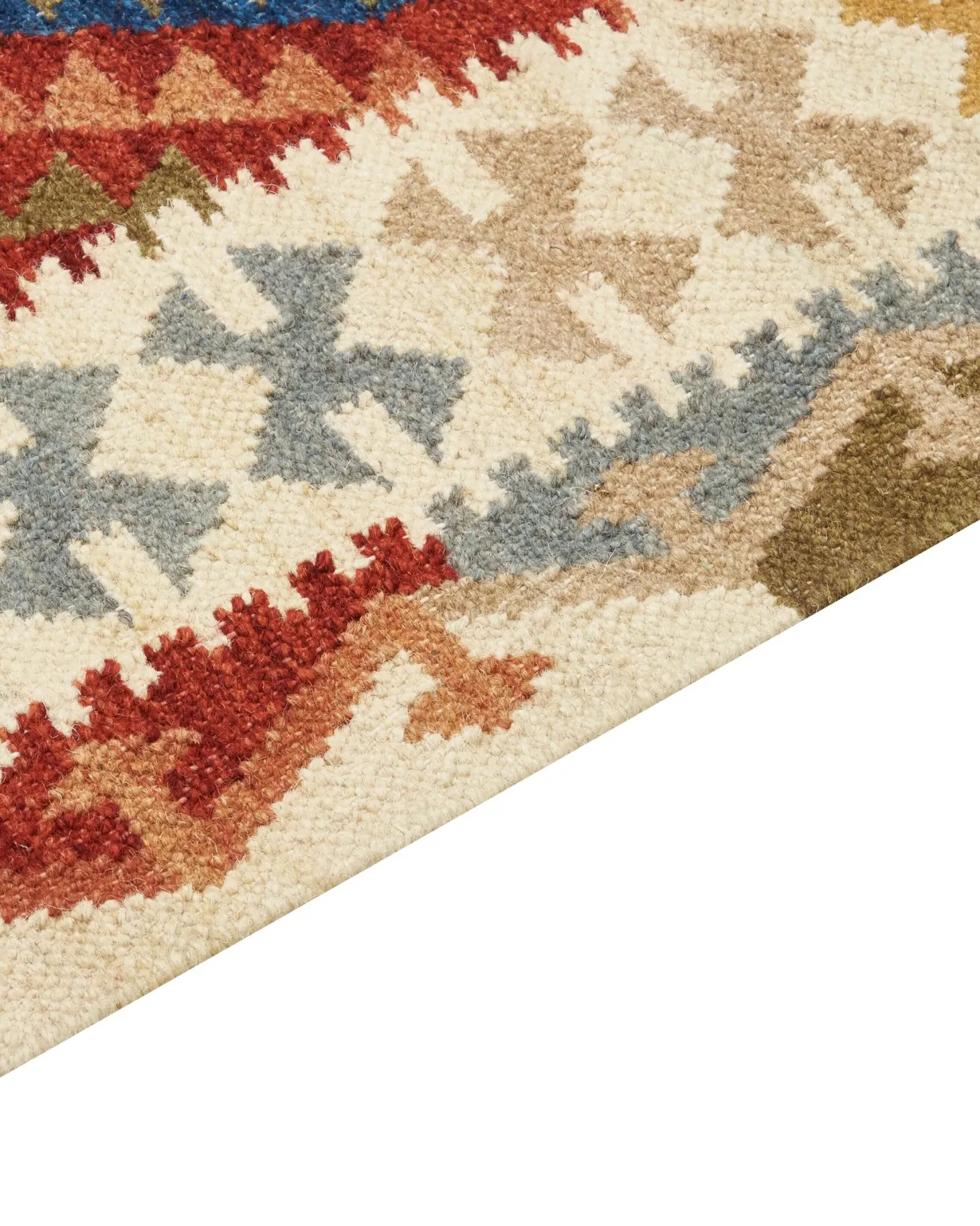 Dywan OSHAKAN Kolorowy 160 x 230 cm Wełna Kilim