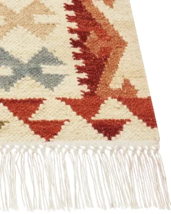 Dywan OSHAKAN Kolorowy 160 x 230 cm Wełna Kilim