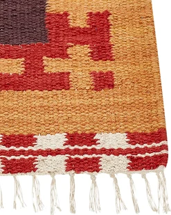 Dywan PARAKAR Kolorowy 160 x 230 cm Bawełna Kilim