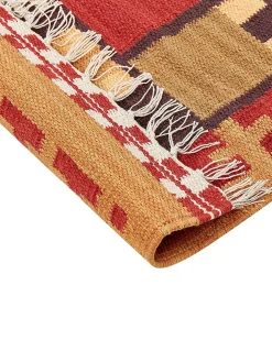 Dywan PARAKAR Kolorowy 160 x 230 cm Bawełna Kilim
