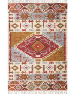Dywan PROSHYAN Kolorowy 160 x 230 cm Wełna Kilim