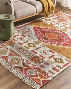 Dywan PROSHYAN Kolorowy 160 x 230 cm Wełna Kilim