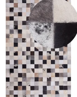Dywan RIZE Kolorowy 160 x 230 cm Skóra naturalna