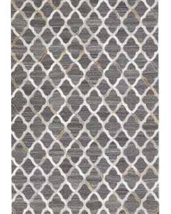 Dywan ROLUNAY Ciemnoszary 160 x 230 cm Skóra naturalna