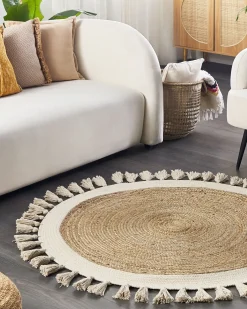 Dywan SAMSUN Beżowy ø 120 cm Juta