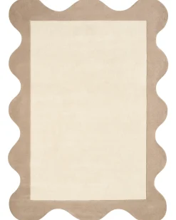 Dywan SANGHAR Beżowy 160 x 230 cm Wełna