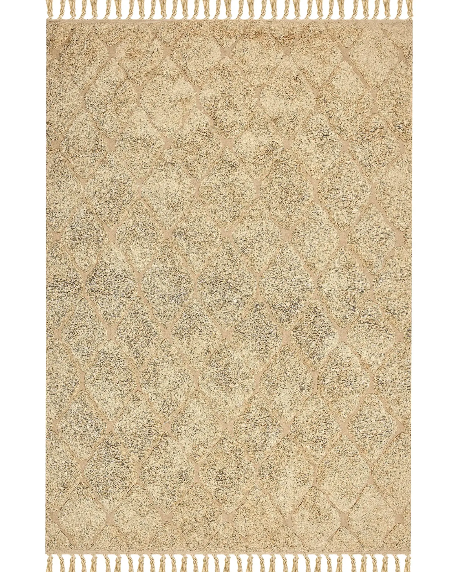 Dywan SANLIURFA Piaskowy 160 x 230 cm Bawełna