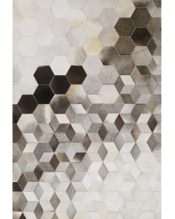 Dywan SASON Beżowy 160 x 230 cm Skóra naturalna