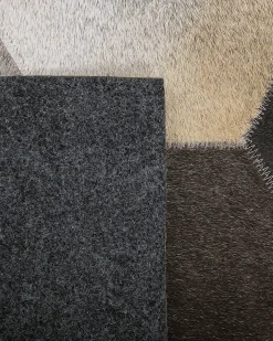 Dywan SASON Beżowy 160 x 230 cm Skóra naturalna