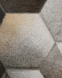 Dywan SASON Beżowy 160 x 230 cm Skóra naturalna
