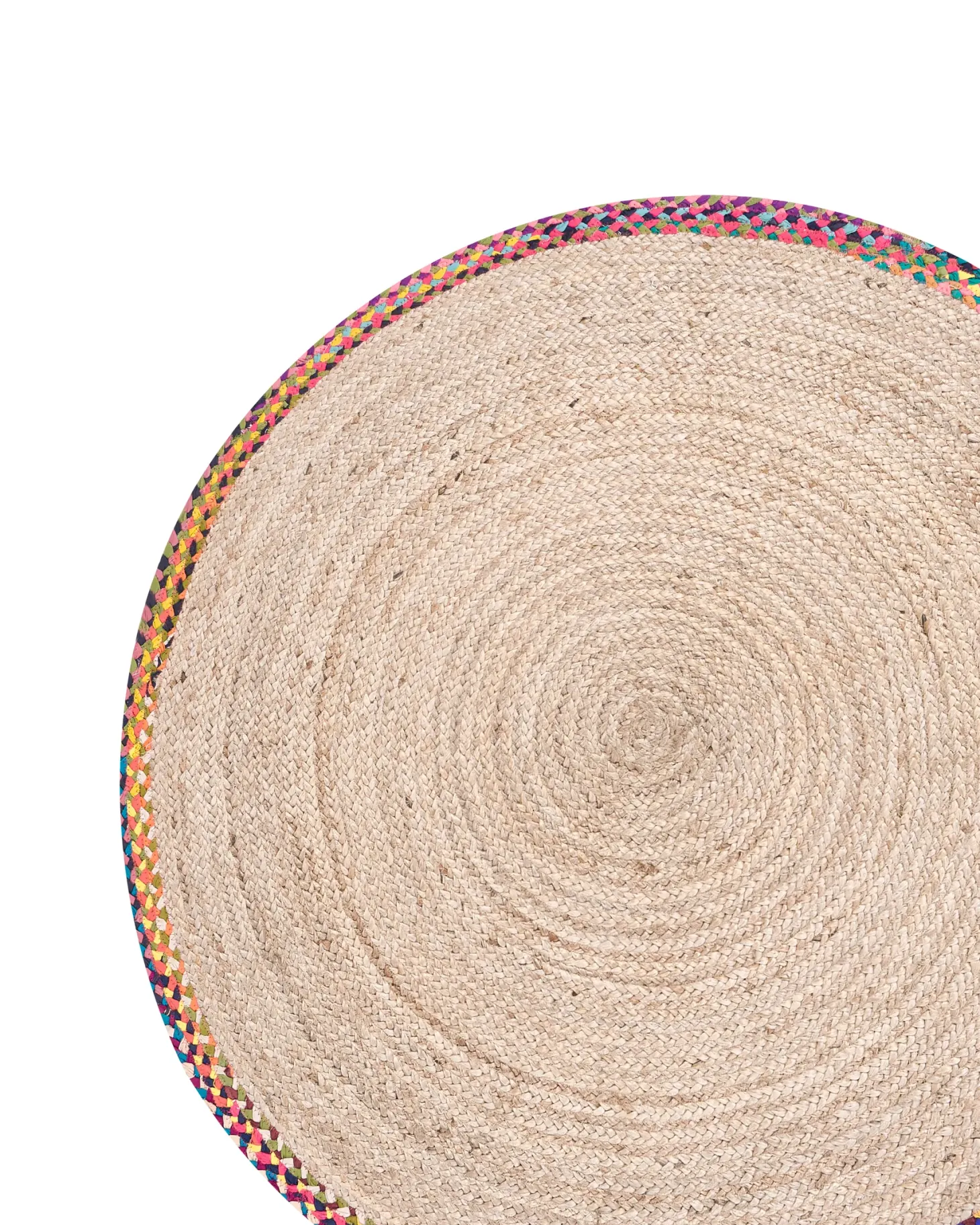 Dywan SATARA Kolorowy ø 120 cm Juta
