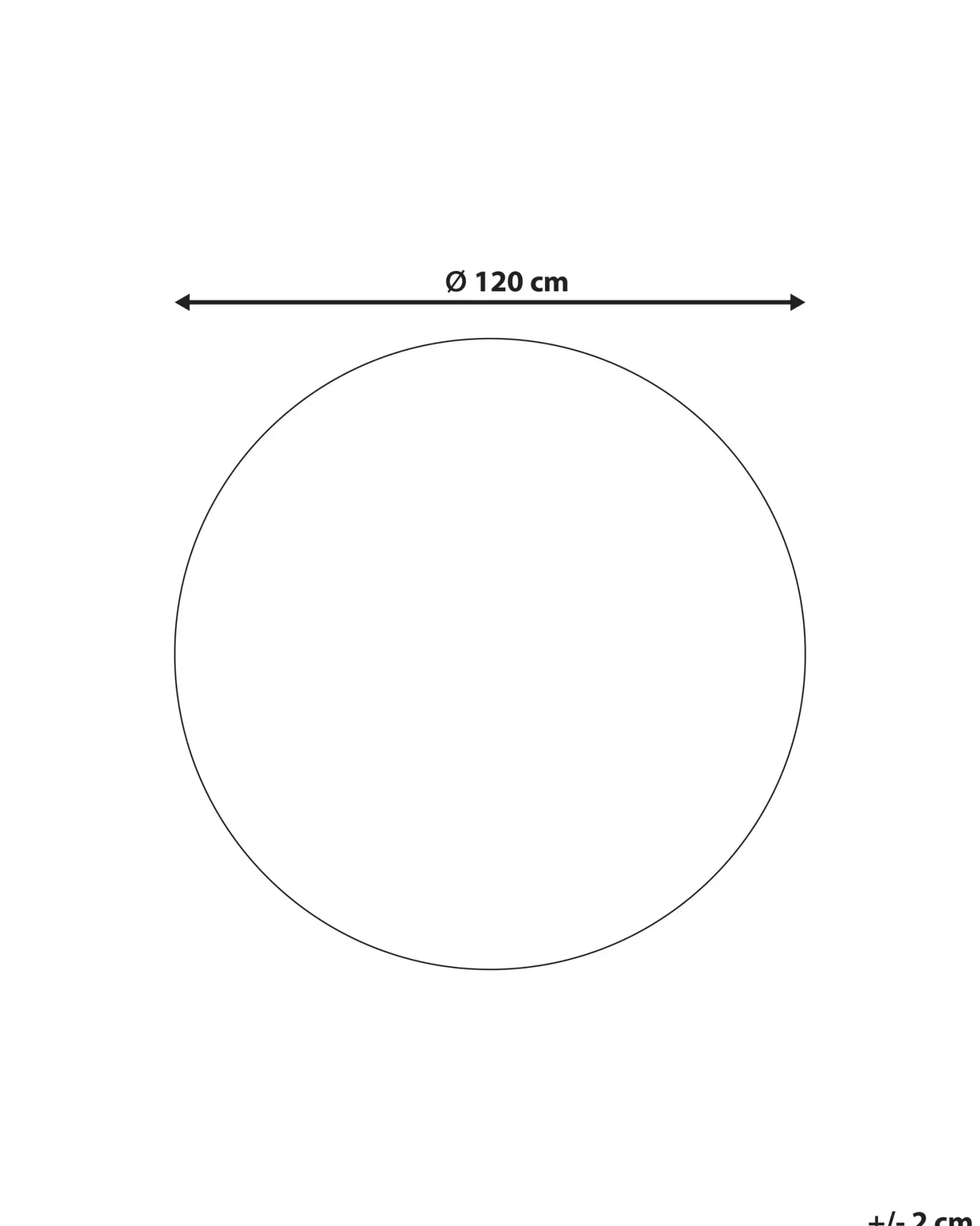 Dywan SATARA Kolorowy ø 120 cm Juta