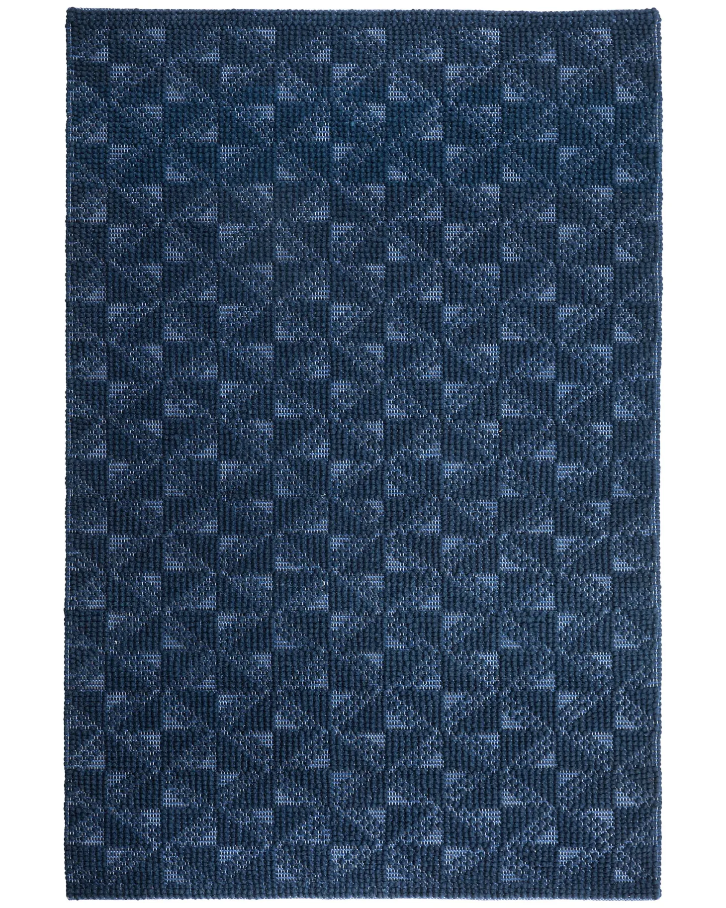 Dywan SAVRAN Granatowy 140 x 200 cm Wełna