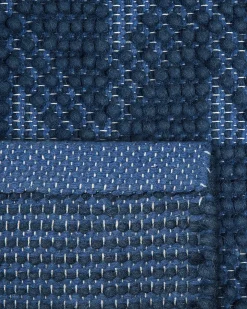 Dywan SAVRAN Granatowy 140 x 200 cm Wełna