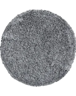 Dywan shaggy CIDE Czarny/ biały ø 140 cm