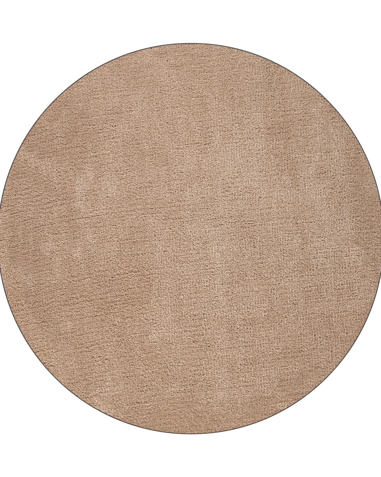 Dywan shaggy DEMRE Piaskowy ø 140 cm