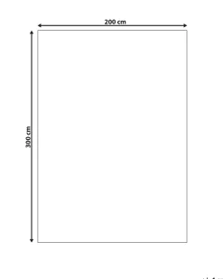 Dywan shaggy DEMRE Piaskowy 200 x 300 cm